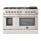Forno Professional 48In. Freestanding Gas Range with AirFry FFSGS6291-48 - alternate 1